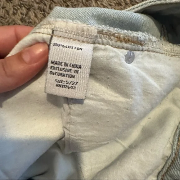 ASNY Two-Tone Denim Jean Shorts - Picture 5 of 5